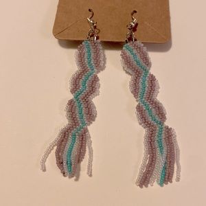 Earrings, Hand Beaded